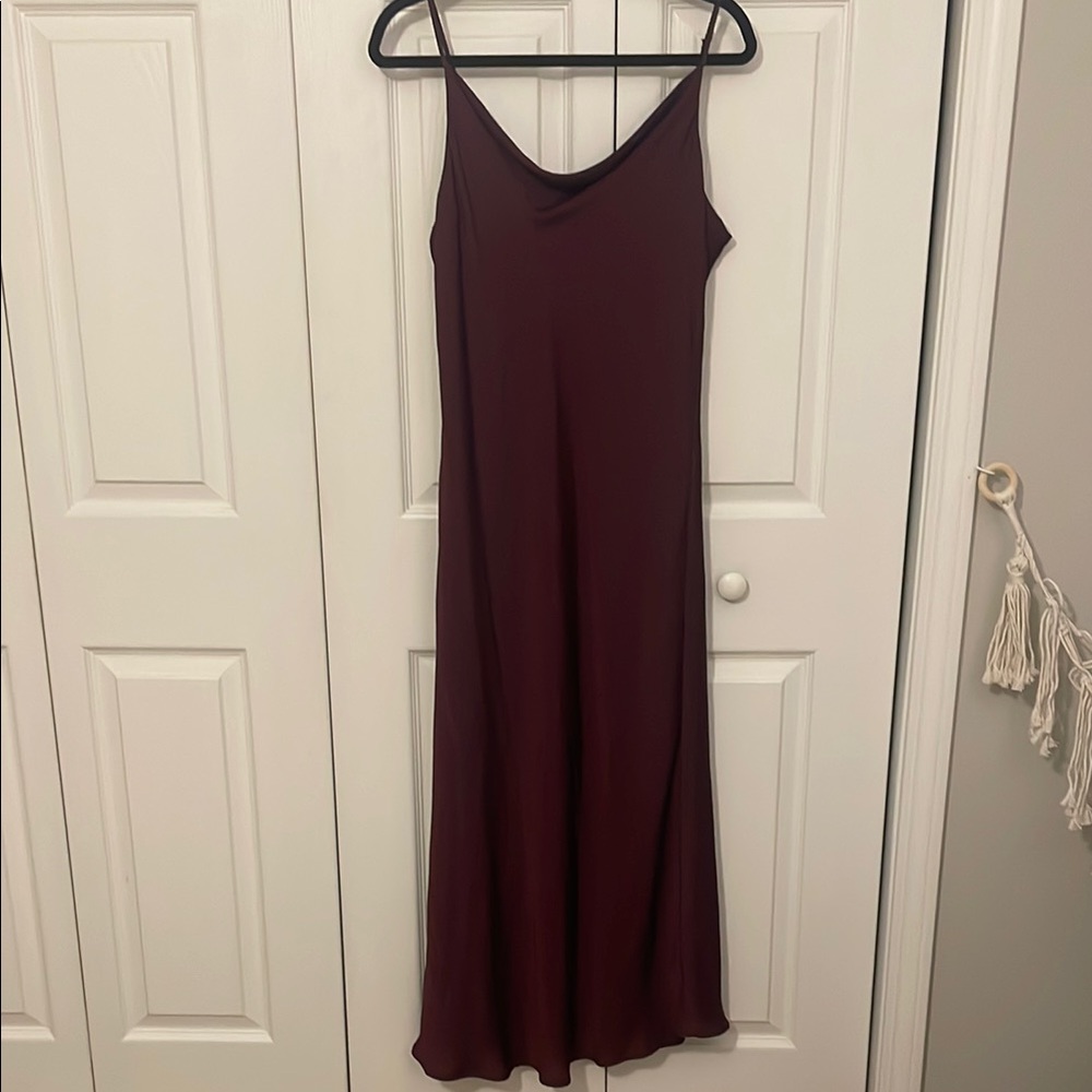 Altar'd State Elegant Burgundy Slip Dress NWT
